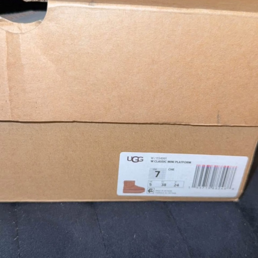 UGG Mini Platform Boots - Tan Suede